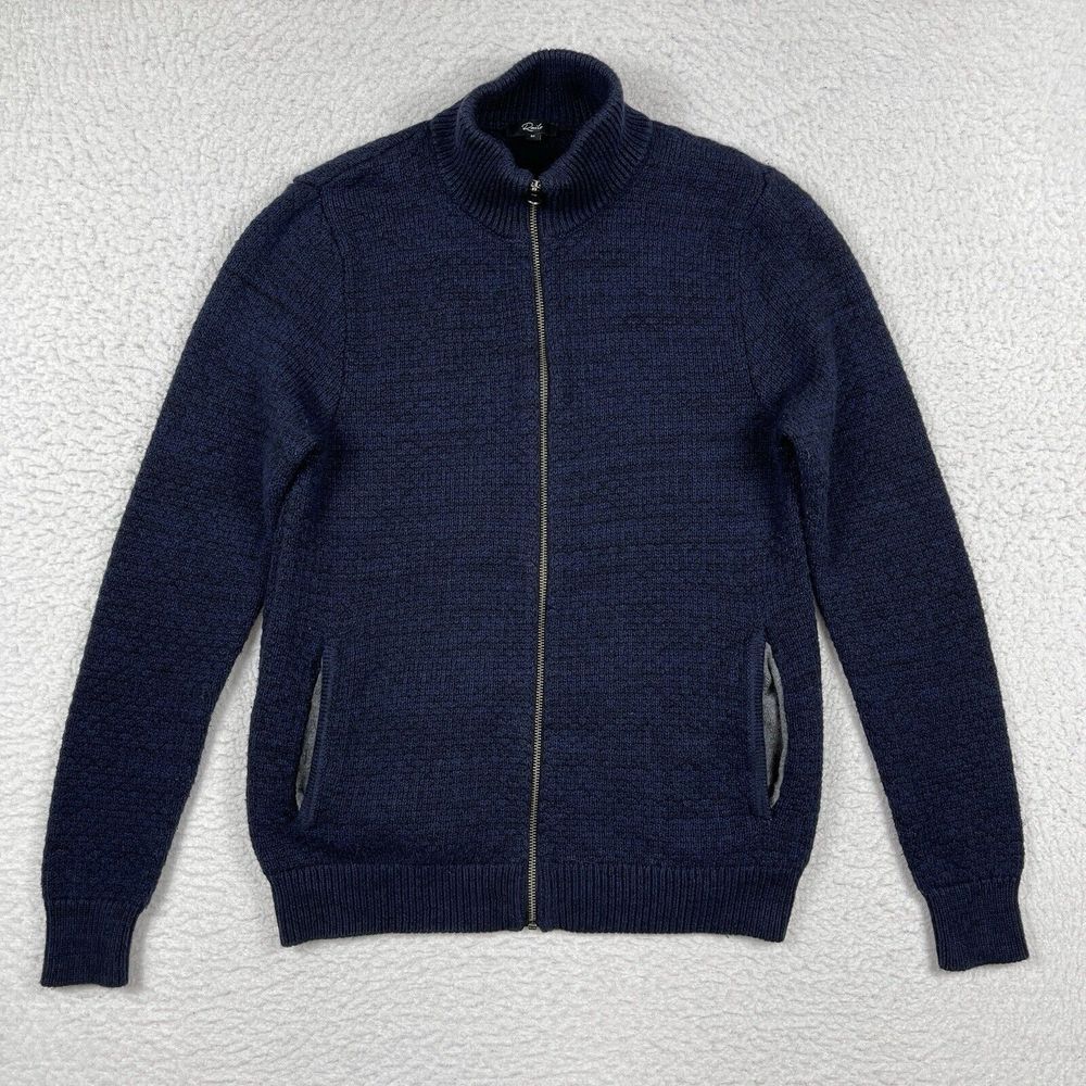Rails Sweater Mens Medium Blue Park Navy Marbled Office‎ Preppy Casual Workwear